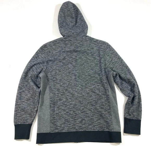 ONS Mens Hooded Zip Front Jacket Grey Black - Picture 2 of 7